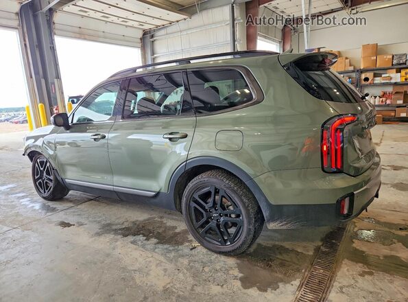 5XYP3DGC8PG352437 2023 KIA TELLURIDE Green Trasero izquierdo