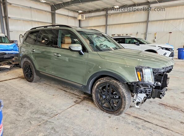 5XYP3DGC8PG352437 2023 KIA TELLURIDE Green Delantero derecho
