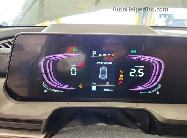 5XYP3DGC8PG352437 2023 KIA TELLURIDE Green Vista del cuadro de instrumentos