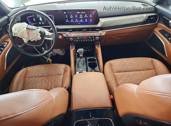 5XYP3DGC8PG352437 2023 KIA TELLURIDE Green Vista del salpicadero