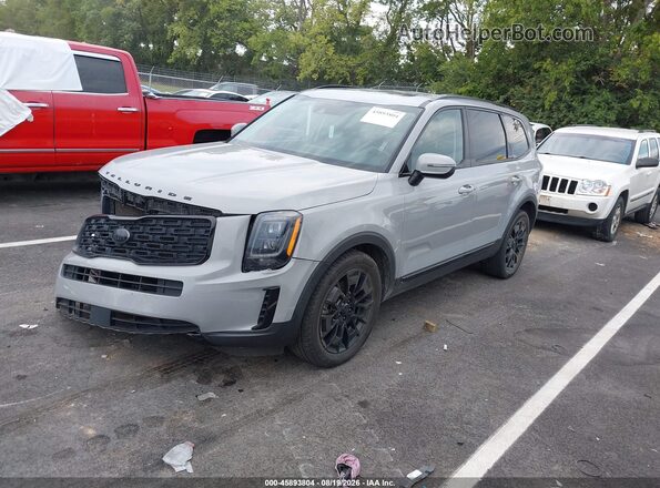5XYP3DHC0MG172184 2021 KIA TELLURIDE Серый Передняя левая четверть