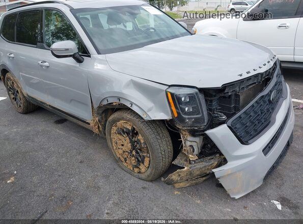 5XYP3DHC0MG172184 2021 KIA TELLURIDE Серый Вид спереди