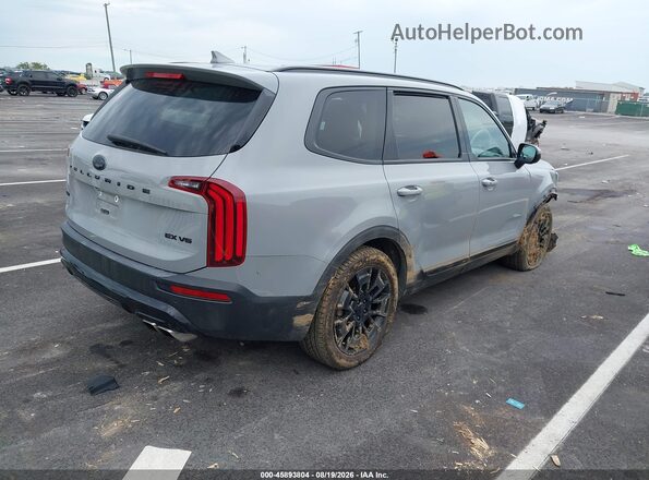 5XYP3DHC0MG172184 2021 KIA TELLURIDE Серый Задняя правая четверть