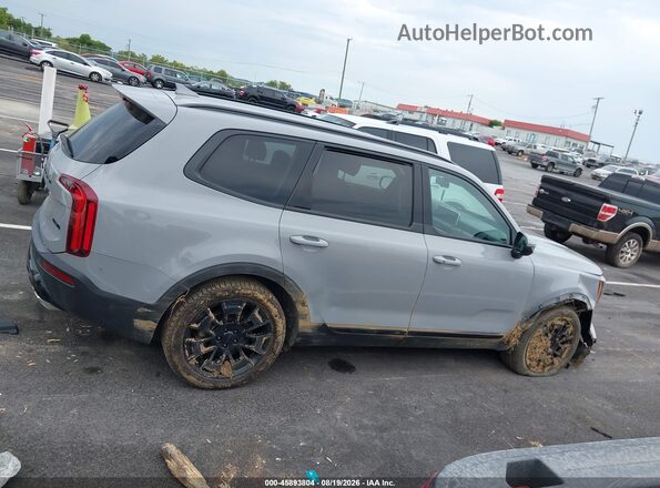 5XYP3DHC0MG172184 2021 KIA TELLURIDE Серый Вид задней части салона