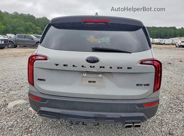 5XYP3DHC1MG180293 2021 KIA TELLURIDE Gray Rear view