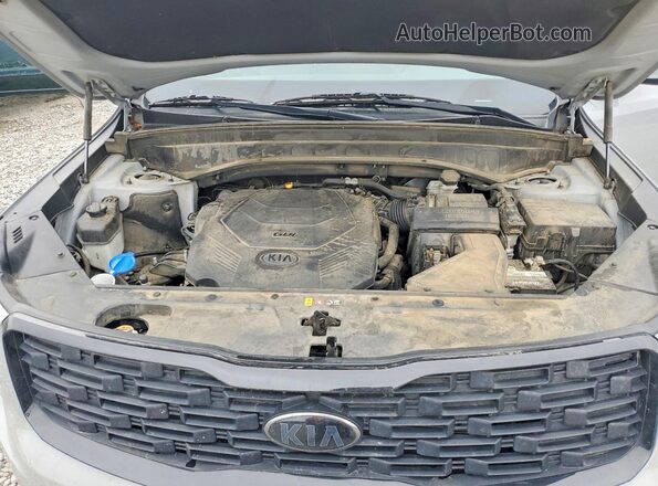 5XYP3DHC1MG180293 2021 KIA TELLURIDE Gray Engine compartment view