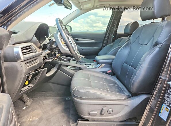 5XYP3DHC1NG261988 2022 KIA TELLURIDE Черный Вид салона спереди
