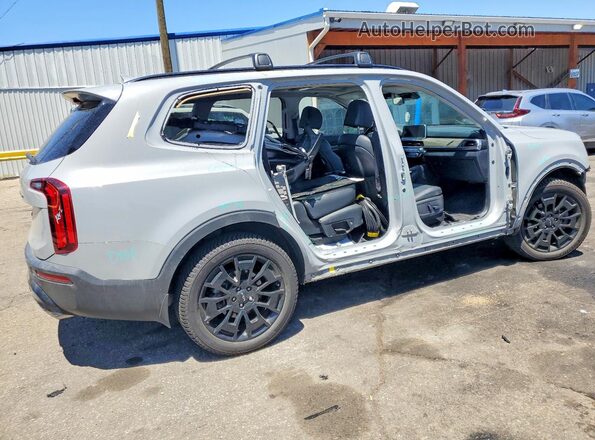 5XYP3DHC1NG265233 2022 KIA TELLURIDE Gray Trasero derecho