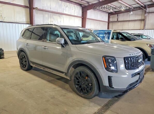 5XYP3DHC2NG233262 2022 KIA TELLURIDE Gray წინა მარჯვენა