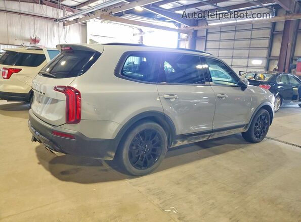 5XYP3DHC2NG233262 2022 KIA TELLURIDE Gray უკანა მარჯვენა