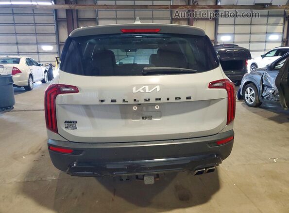 5XYP3DHC2NG233262 2022 KIA TELLURIDE Gray უკანა ხედი
