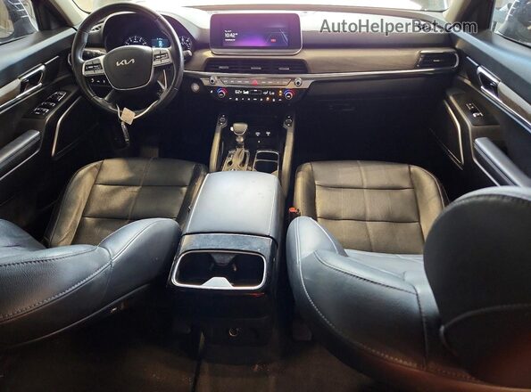 5XYP3DHC2NG278718 2022 KIA TELLURIDE Black Առջևի վահանակի տեսք