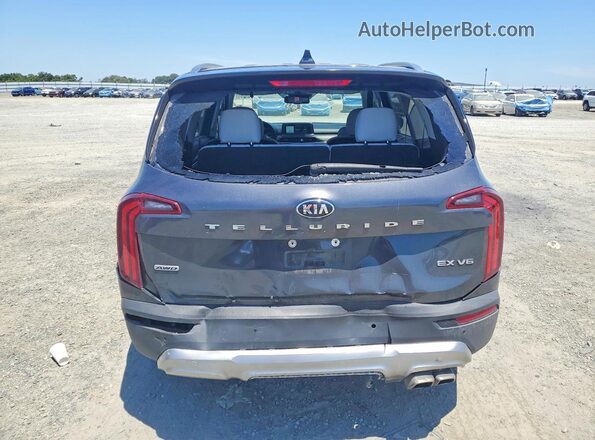 5XYP3DHC4MG118631 2021 KIA TELLURIDE Gray Rear view