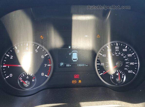 5XYP3DHC4MG118631 2021 KIA TELLURIDE Gray Instrument cluster view