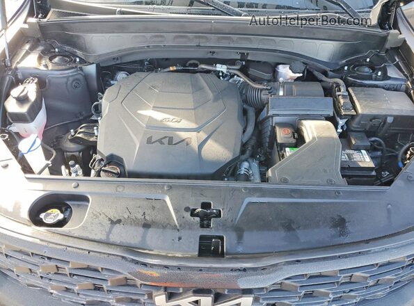 5XYP3DHC4NG260043 2022 KIA TELLURIDE Black Vista del compartimento del motor