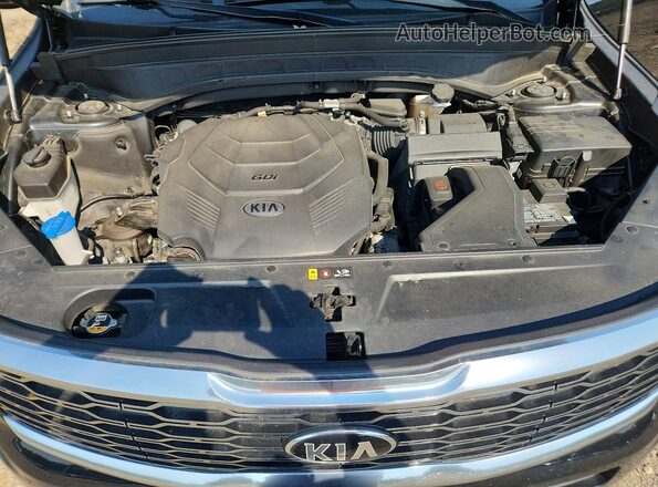 5XYP3DHC5MG114880 2021 KIA TELLURIDE Black Engine compartment view