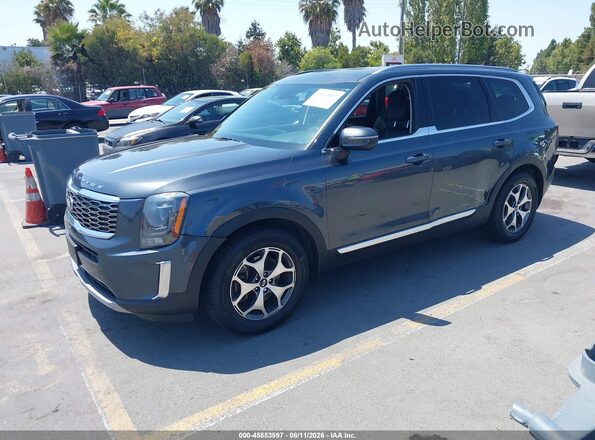 5XYP3DHC6LG028587 2020 KIA TELLURIDE Серый Передняя левая четверть