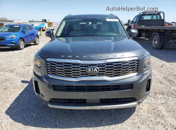 5XYP3DHC6LG037077 2020 KIA TELLURIDE Угольный Вид спереди