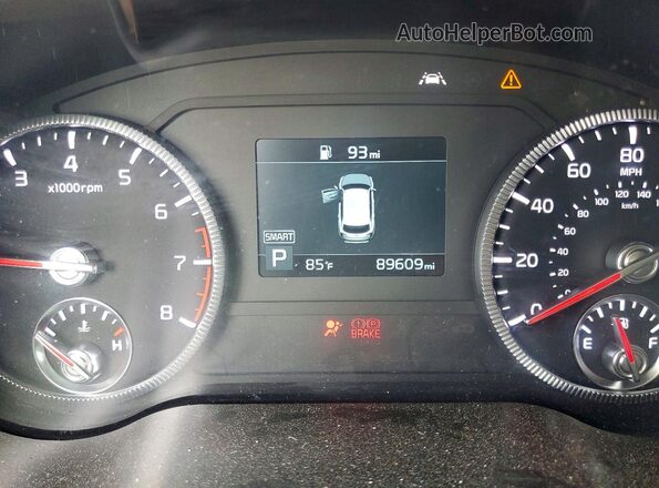 5XYP3DHC6MG176353 2021 KIA TELLURIDE White Вид щитка приладів