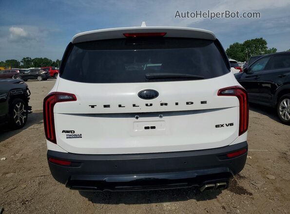 5XYP3DHC6MG176353 2021 KIA TELLURIDE White Вид ззаду