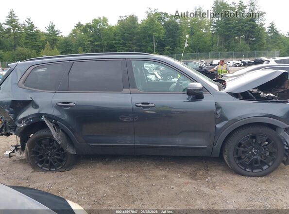 5XYP3DHC7NG206543 2022 KIA TELLURIDE Gray Rear interior view