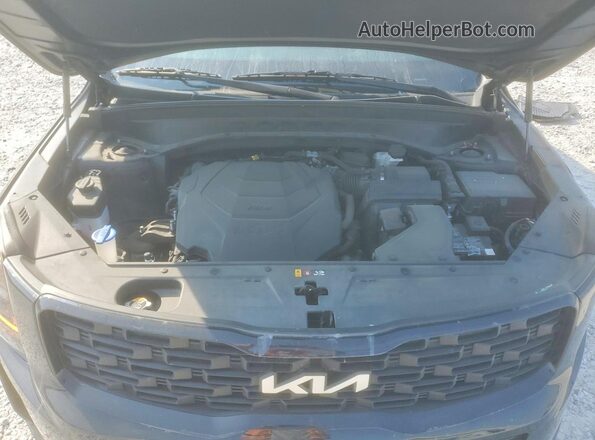 5XYP3DHC8NG207250 2022 KIA TELLURIDE Black Vista del compartimento del motor
