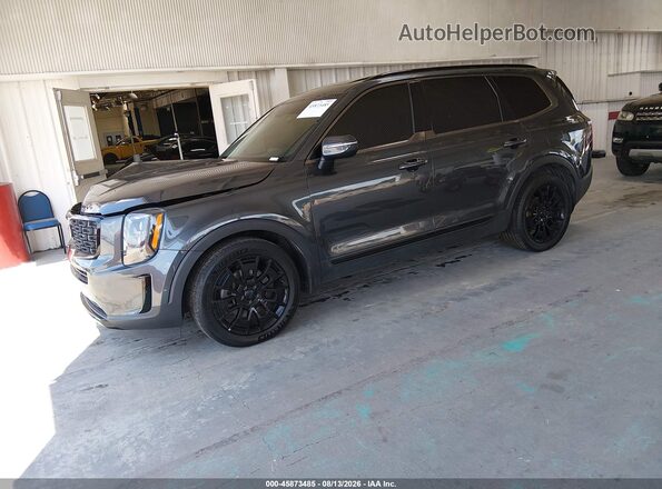 5XYP3DHC9MG097484 2021 KIA TELLURIDE Green Vista tres cuartos delantera izquierda