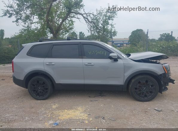 5XYP3DHC9NG288078 2022 KIA TELLURIDE Gray Սալոնի 360 աստիճան տեսք
