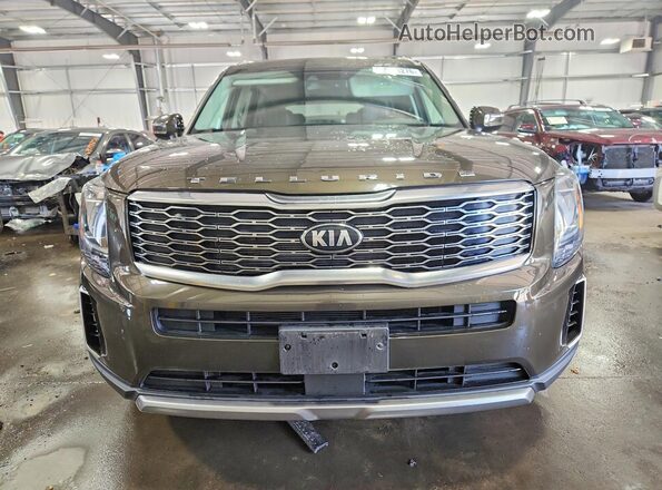 5XYP3DHCXLG085424 2020 KIA TELLURIDE Brown Front view