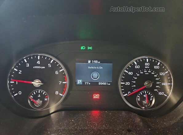 5XYP3DHCXLG085424 2020 KIA TELLURIDE Brown Instrument cluster view