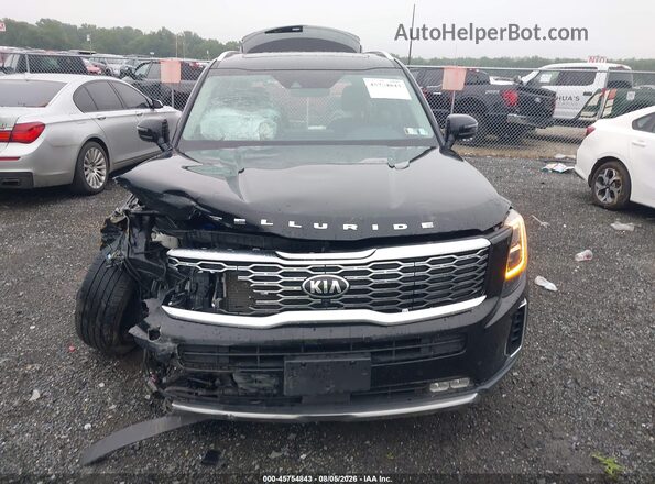 5XYP54HC1MG112862 2021 KIA TELLURIDE Black Widok zestawu wskaźników