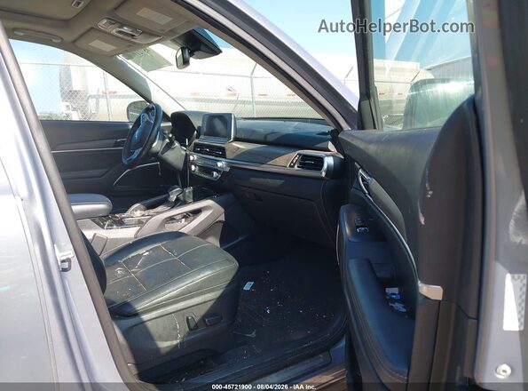5XYP54HC6MG176153 2021 KIA TELLURIDE Gray წინა სალონის ხედი