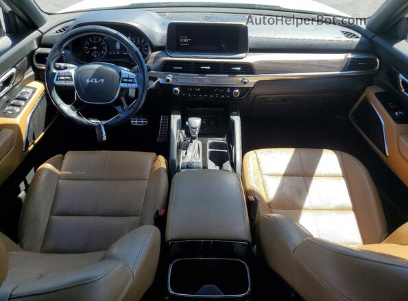 5XYP54HC6NG268915 2022 KIA TELLURIDE White Widok deski rozdzielczej