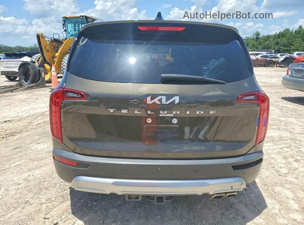 5XYP54HC8NG256667 2022 KIA TELLURIDE Brown Вид ззаду