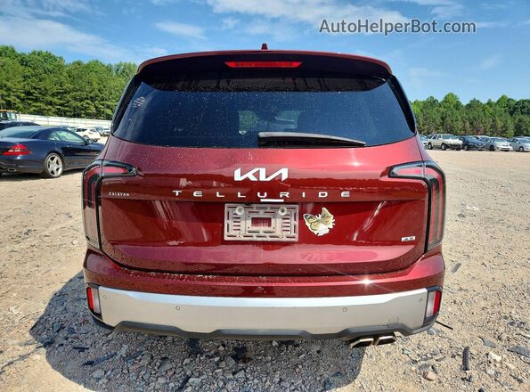 5XYP5DGC0PG335304 2023 KIA TELLURIDE Burgundy Հետևի տեսք