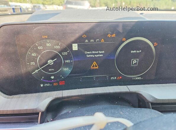 5XYP5DGC0PG335304 2023 KIA TELLURIDE Burgundy Սարքավորումների վահանակի տեսք