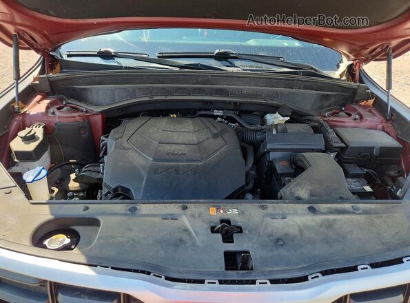 5XYP5DGC0PG335304 2023 KIA TELLURIDE Burgundy Շարժիչի բաժամունքի տեսք
