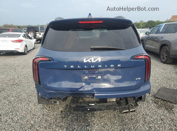 5XYP5DGC0PG355004 2023 KIA TELLURIDE Blue Widok z tyłu