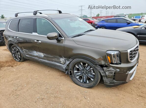 5XYP5DGC0RG410330 2024 KIA TELLURIDE Зеленый Передняя правая четверть
