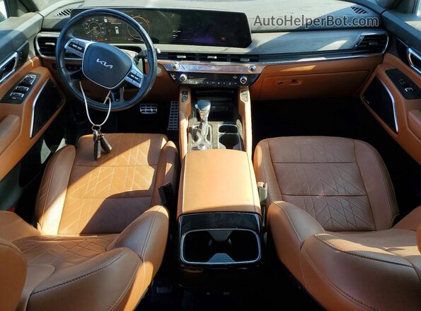 5XYP5DGC1PG357019 2023 KIA TELLURIDE Burgundy Dashboard view