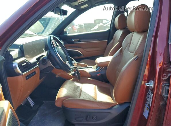 5XYP5DGC1PG357019 2023 KIA TELLURIDE Burgundy Front interior view