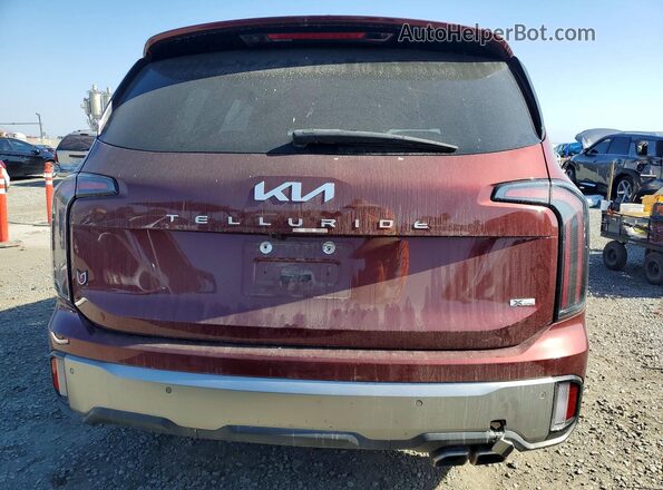 5XYP5DGC1PG357019 2023 KIA TELLURIDE Burgundy Rear view