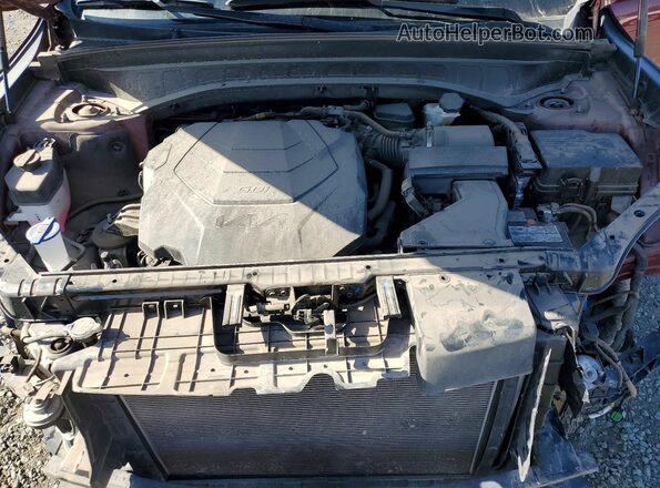 5XYP5DGC1PG357019 2023 KIA TELLURIDE Burgundy Engine compartment view