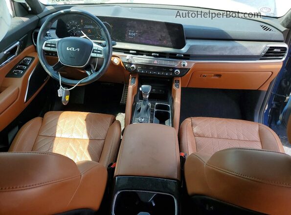 5XYP5DGC1RG518827 2024 KIA TELLURIDE Blue Dashboard view