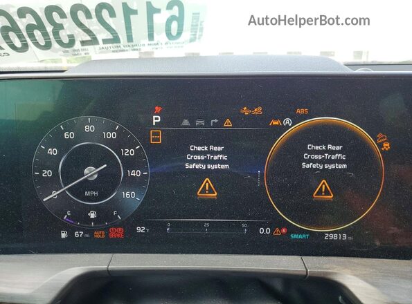 5XYP5DGC1RG518827 2024 KIA TELLURIDE Blue Instrument cluster view