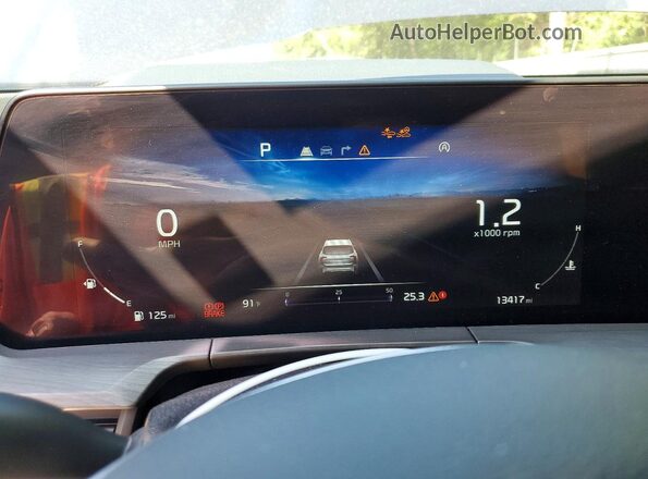 5XYP5DGC1SG708942 2025 KIA TELLURIDE Charcoal Вид щитка приладів