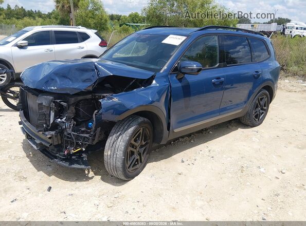 5XYP5DGC2PG375934 2023 KIA TELLURIDE Синий Передняя левая четверть