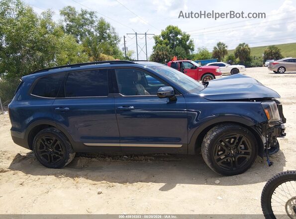 5XYP5DGC2PG375934 2023 KIA TELLURIDE Синий Вид задней части салона