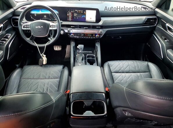 5XYP5DGC2PG390398 2023 KIA TELLURIDE Black Առջևի վահանակի տեսք
