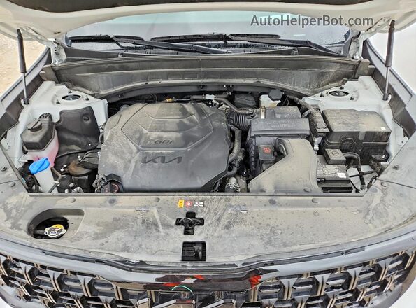 5XYP5DGC2SG633121 2025 KIA TELLURIDE White Vista del compartimento del motor